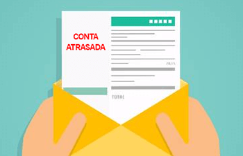 Contas atrasadas locação