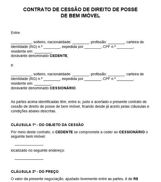 Contrato de Cessão